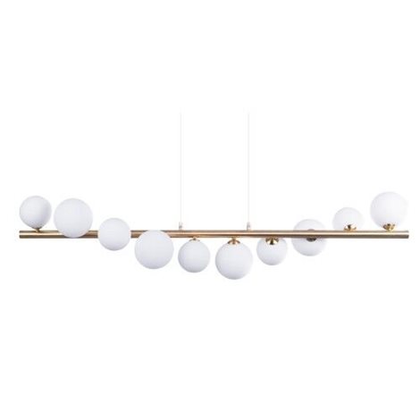 SYBILLA závěsné svítidlo 10x G9 6W bez zdroje 120cm IP20, zlaté 2