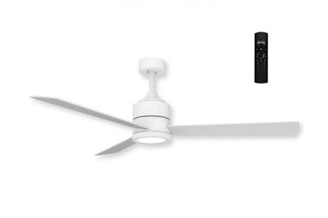 VINCA stropní svítidlo s ventilátorem LED 18W 600lm 3000/4000/5500K CCT 124cm IP20, bílé + ovladač 2