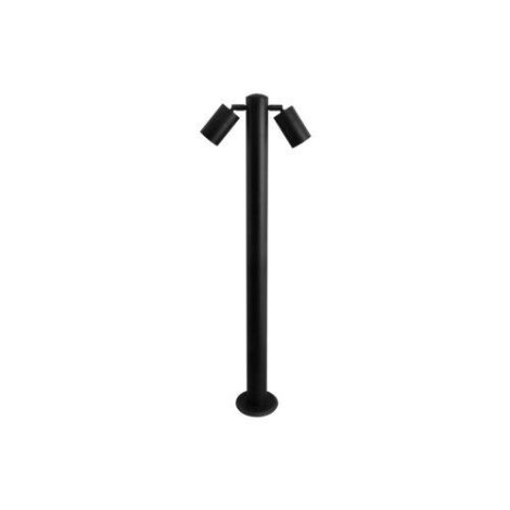 ROLF 2 venkovní sloupkové svítidlo 2x GU10 35W bez zdroje 90cm IP44, černé 2