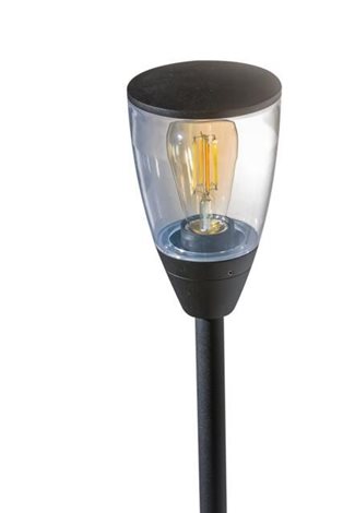 RASMUS venkovní sloupkové svítidlo 1x E27 40W bez zdroje 80cm IP65, černé 7