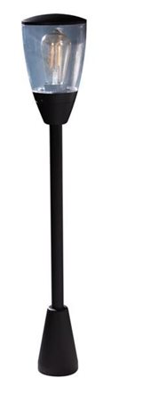 RASMUS venkovní sloupkové svítidlo 1x E27 40W bez zdroje 80cm IP65, černé 5