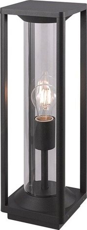 MIKKEL venkovní sloupové svítidlo 1x E27 40W bez zdroje 50cm IP65, černé