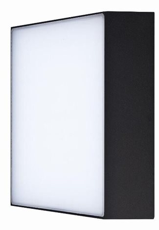 CASPER venkovní přisazené svítidlo LED 15W 1300lm 3000K 20cm hranaté IP54, černé 1
