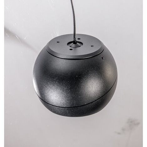SKYE závěsné bodové svítidlo LED 12W 950lm 3000K 11cm kulaté IP20, černé 3