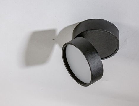 MONA přisazené svítidlo LED 12W 840lm 3000K kulaté IP20, černé 5