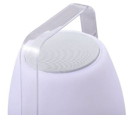 BOOMBOX venkovní přenosná lampa LED 10W + 1,8W 800lm 3000K RGB stmívatelná 32cm IP44, bílá 6