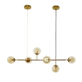 HELIOS závěsné svítidlo 6x G9 36W bez zdroje 116cm IP20, zlaté