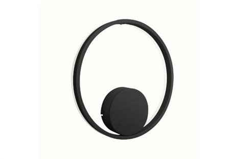 HALO nástěnné svítidlo LED 30W 2200lm 3000K 40cm kulaté IP20, černé 2
