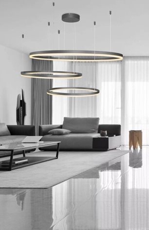 HALO stropní svítidlo LED 130W 11100lm 3000K stmívatelné kulaté IP20, černé 2