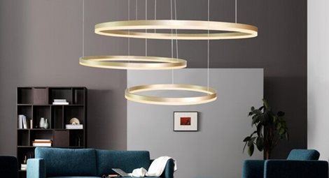 HALO stropní svítidlo LED 130W 11100lm 3000K stmívatelné kulaté IP20, zlaté 4