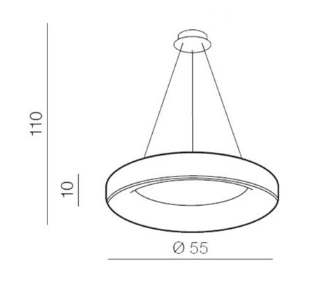 Sovana SMART závěsné svítidlo LED 50W 2750lm 3000-6500K 55cm kulaté IP20, černé 10