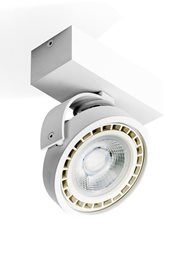 Jerry 1 230V přisazené bodové svítidlo 1x GU10 40W bez zdroje IP20, bílé