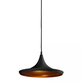 Chink závěsné svítidlo 1x E27 40W bez zdroje 36cm IP20, černá/zlatá