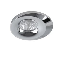 Lorenza pohledové svítidlo 1x GU10 50W bez zdroje 9,6cm kulaté IP20, chromové