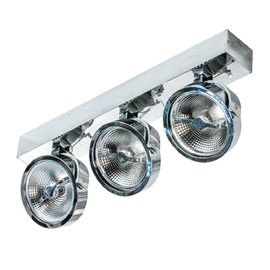Jerry 3 12V přisazené bodové svítidlo 3x GX53 50W bez zdroje 50cm IP20, chromové