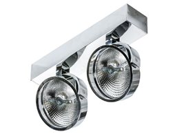 Jerry 2 12V přisazené bodové svítidlo 2x GX53 50W bez zdroje 33cm IP20, chromové