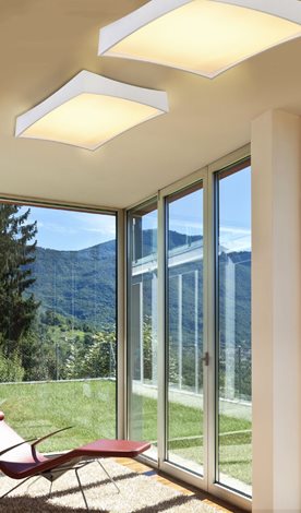 Veccio stropní svítidlo LED 45W 2600lm 3000K stmívatelné 50cm hranaté IP20, bílé 2