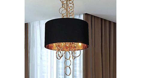 Kate závěsné svítidlo 4x E14 40W bez zdroje 45cm IP20, černá/zlatá 2