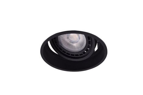 Torres podhledové svítidlo 1x ES111 50W bez zdroje 9cm kulaté IP20, černé 1