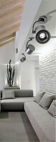 Costa Arm přisazené bodové svítidlo LED 12W 1020lm 3000K IP20, černé 3