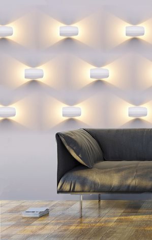 Ceres nástěnné svítidlo LED 6W 720lm 3000K 16,5cm IP44, bílé 3