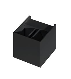 Leticia nástěnné svítidlo 1x G9 40W bez zdroje 9,9cm hranaté IP20, černé