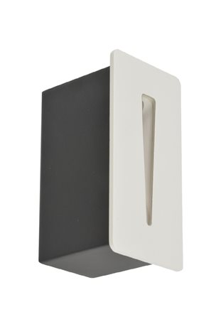 Raggio venkovní zápustné schodišťové svítidlo LED 3W 240lm 3000K 5cm hranaté IP54, bílé 3