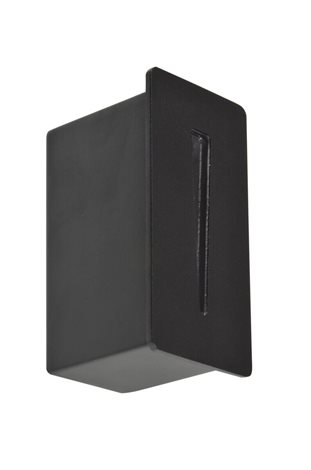 Raggio venkovní zápustné schodišťové svítidlo LED 3W 240lm 3000K 5cm hranaté IP54, černé 3