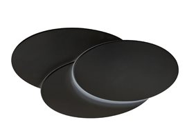 Clover nástěnné svítidlo LED 12W 840lm 3000K 28cm IP20, černé