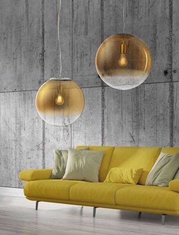 Iris 3 závěsné svítidlo 3x E27 40W bez zdroje 40cm kulaté IP20, čiré/chromové sklo 2