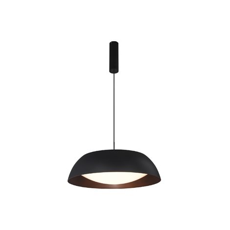 Lenox závěsné svítidlo LED 40W 3280lm 3000K stmívatelné 60cm IP20, černo-měděné 1
