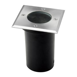 Hyde Square venkovní zemní zápustné svítidlo 1x GU10 35W bez zdroje 11cm hranaté IP54, hliníkové