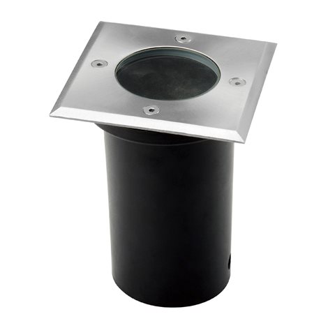 Hyde Square venkovní zemní zápustné svítidlo 1x GU10 35W bez zdroje 11cm hranaté IP54, hliníkové