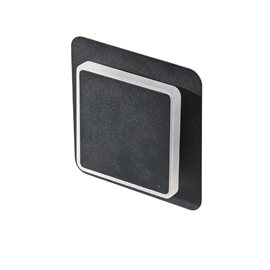 Onyx nástěnné svítidlo LED 6W 510lm 3200K 16cm hranaté IP20, černé