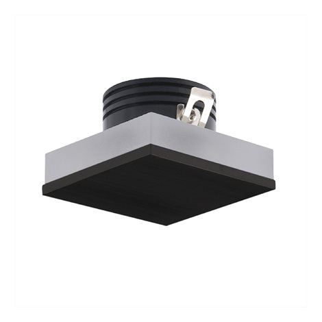 Oz nástěnné vestavné svítidlo LED 1W 85lm 4000K 5cm hranaté IP20, černé 1