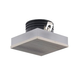 Oz nástěnné vestavné svítidlo LED 1W 85lm 4000K 5cm hranaté IP20, saténový nikl