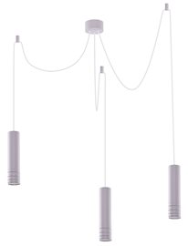 Locus L závěsné bodové svítidlo 3x GU10 35W bez zdroje 130cm kulaté IP20, bílé