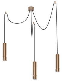 Locus L závěsné bodové svítidlo 3x GU10 35W bez zdroje 130cm kulaté IP20, zlaté