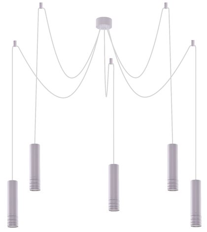 Locus L závěsné bodové svítidlo 5x GU10 35W bez zdroje 130cm kulaté IP20, bílé
