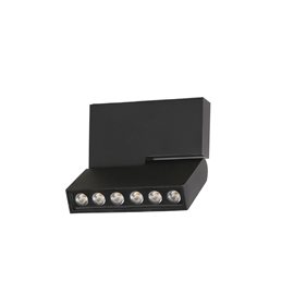 Leon 5 stropní svítidlo LED 12W 910lm 3000K 11,6cm IP20, černé
