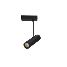 Lens Square přisazené bodové svítidlo 1x GU10 35W bez zdroje IP20, černé