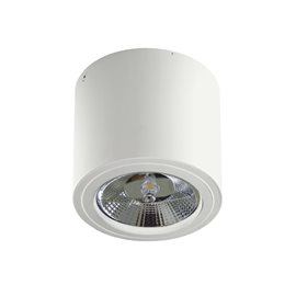 Alix 230V přisazené bodové svítidlo 1x GU10 50W bez zdroje 13,5cm kulaté IP20, bílé