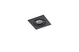 EDITTA podhledové svítidlo 1x GU10 50W bez zdroje 10cm hranaté IP20, černé