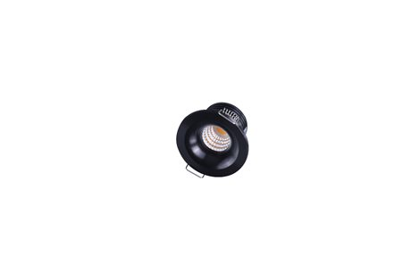 OKA zápustné bodové svítidlo LED 3W 260lm 4000K 4,8cm kulaté IP20, černé 3