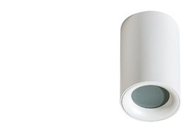 EIGER venkovní přisazené bodové svítidlo 1x GU10 50W bez zdroje 5,5cm kulaté IP54, bílé