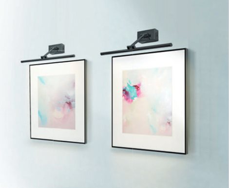 DAVINCI nástěnné svítidlo LED 10W 705lm 3000K 58cm IP20, matně černá 2