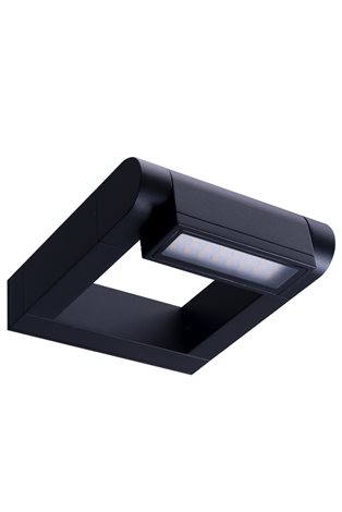 FRAME venkovní nástěnné svítidlo LED 8W 800lm 3000K 18cm IP65, černé 3
