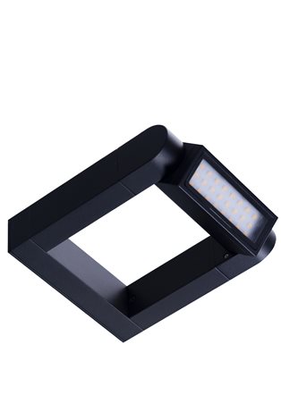 FRAME venkovní nástěnné svítidlo LED 8W 800lm 3000K 18cm IP65, černé 6