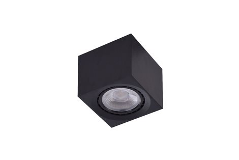 ECO ALEX bodové přisazené svítidlo 1x GU10 ES111 16W bez zdroje 12cm hranatéIP20, černé