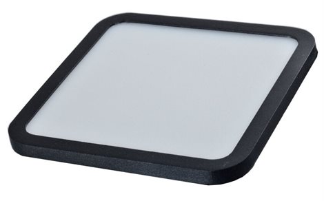 Slim vestavné koupelnové svítidlo LED 24W 2000lm 4000K 22,5cm hranaté IP44, černé 5